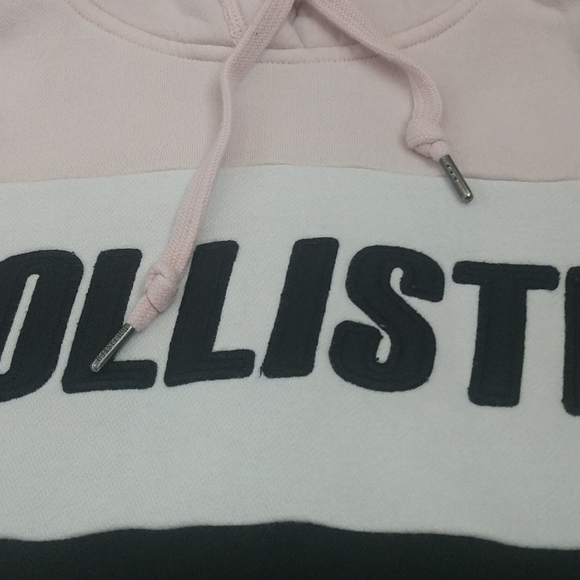 Pink and Black Hollister Hoodie - Picture 4 of 5